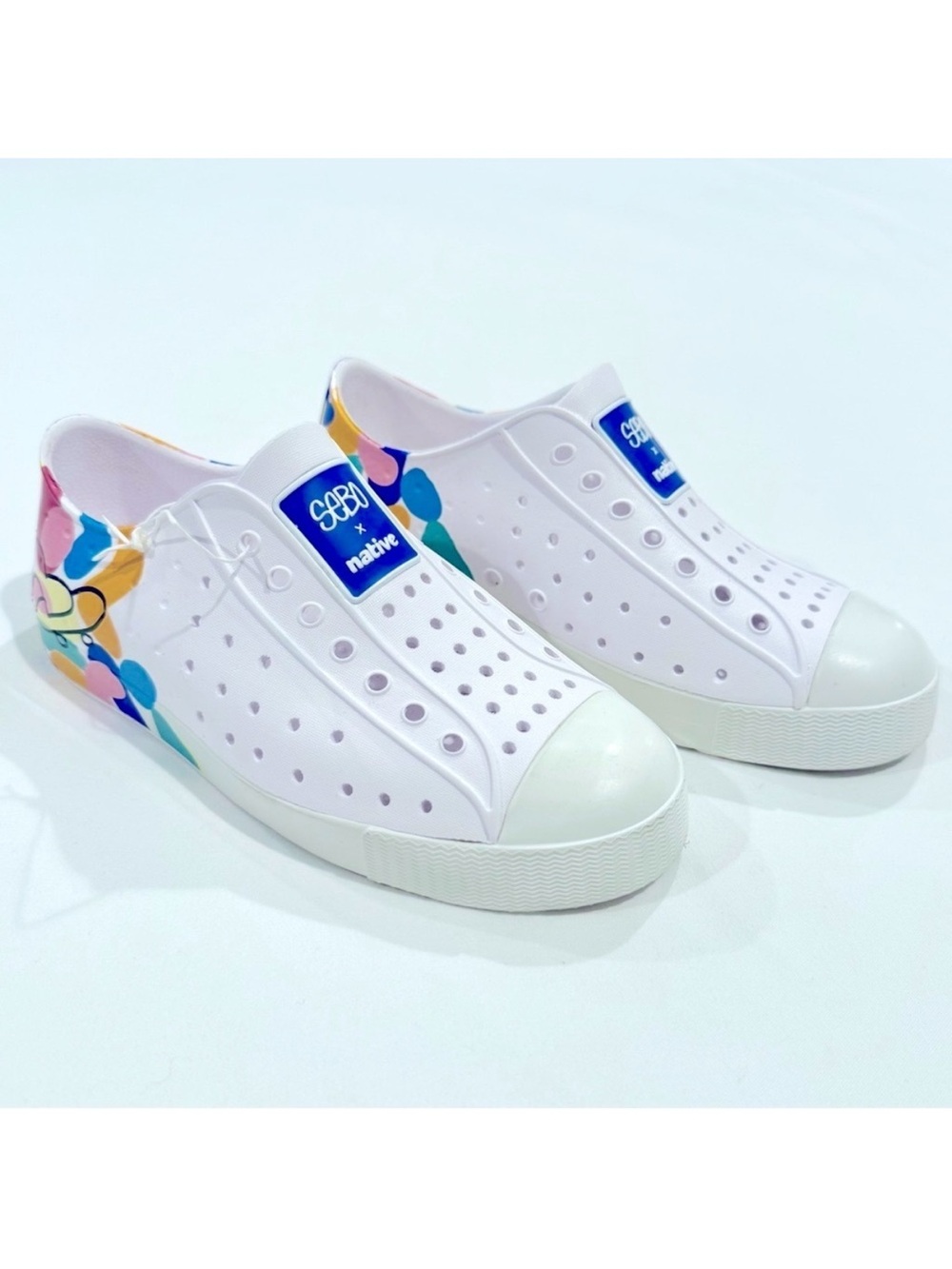 New Native Jefferson x Sebo Shoes Boys 2 Girls J2 Skateboard Slip-Ons Skater